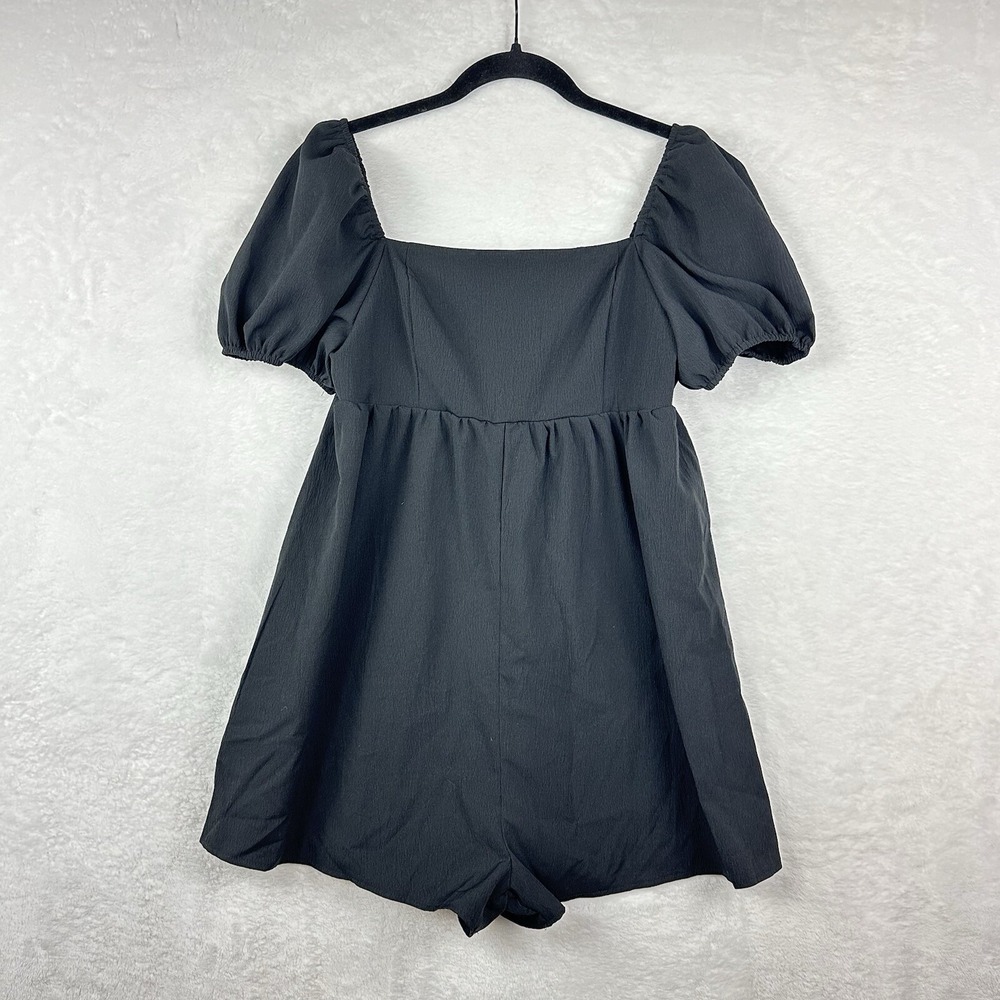 SHEIN Puff Sleeve‎ Short Jumpsuit